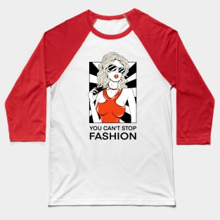 Girl Fashion Vintage Comic Baseball T-Shirt